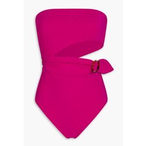 Zimmermann‎ NWT Violet Nina Scarf Buckle Cutout One Piece Swimsuit US 4